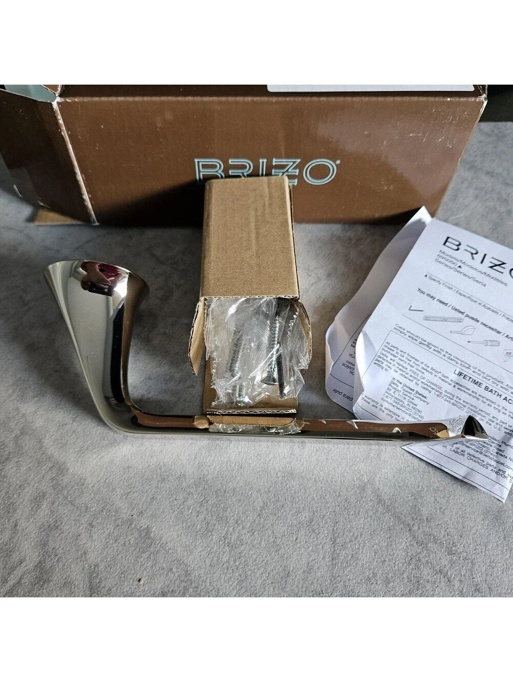 Brizo Sotria Toilet Paper Tissue Holder 695050-PN Polished Nickel Wall Mount